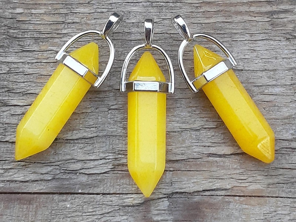 Edelsteen Calciet - pendel - healing punt hanger